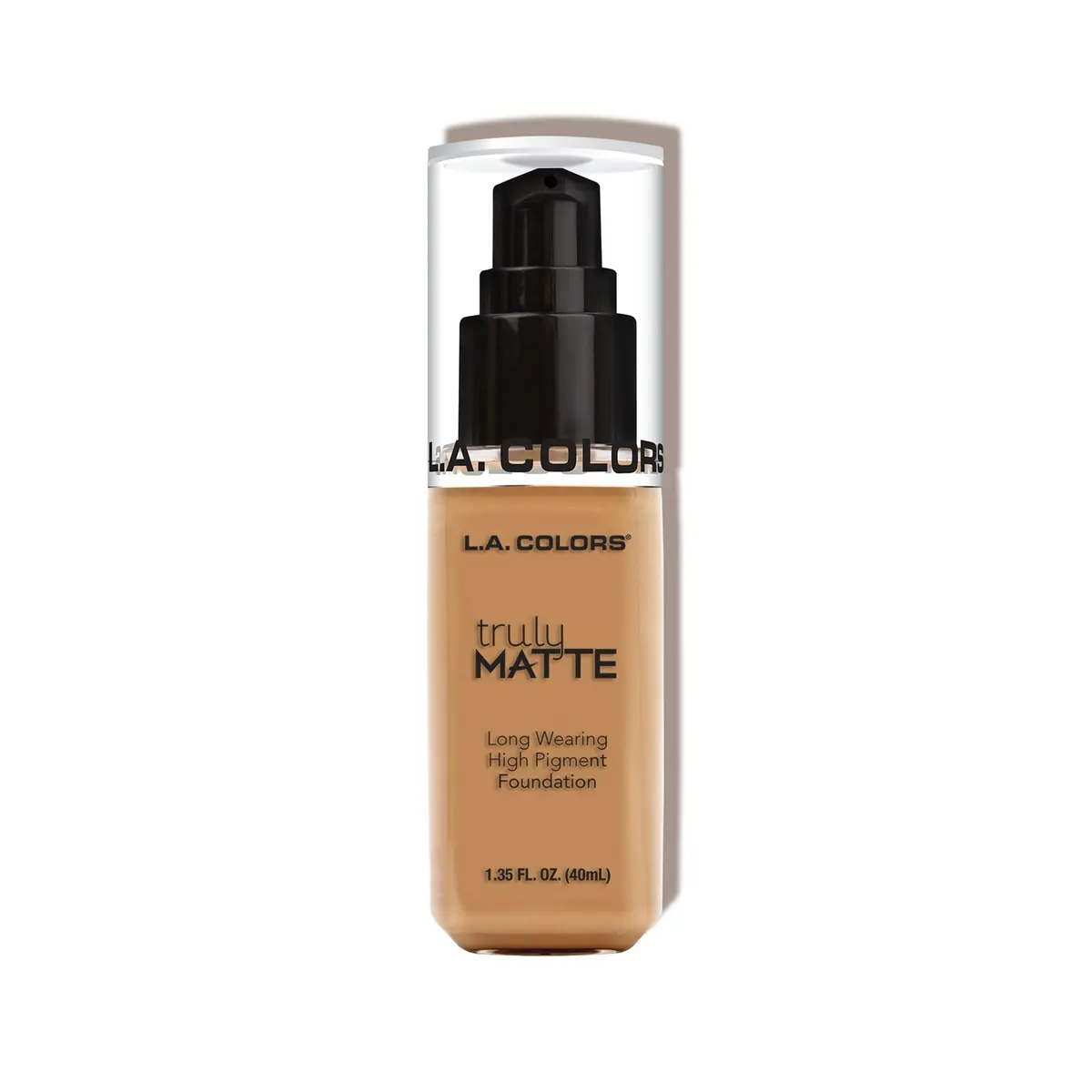 L.A. COLORS Truly Matte Foundation Warm Honey 40ml (1.41 Fl Oz) | Long-Wearing Matte Finish - main product image
