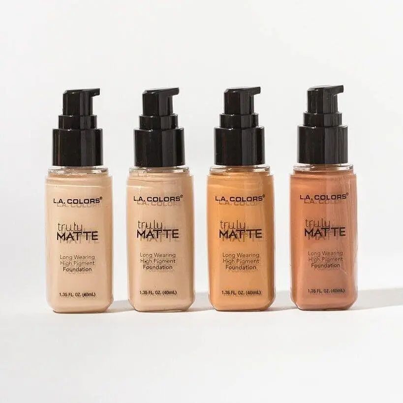 L.A. COLORS Truly Matte Foundation Warm Honey 40ml (1.41 Fl Oz) | Long-Wearing Matte Finish - view 9