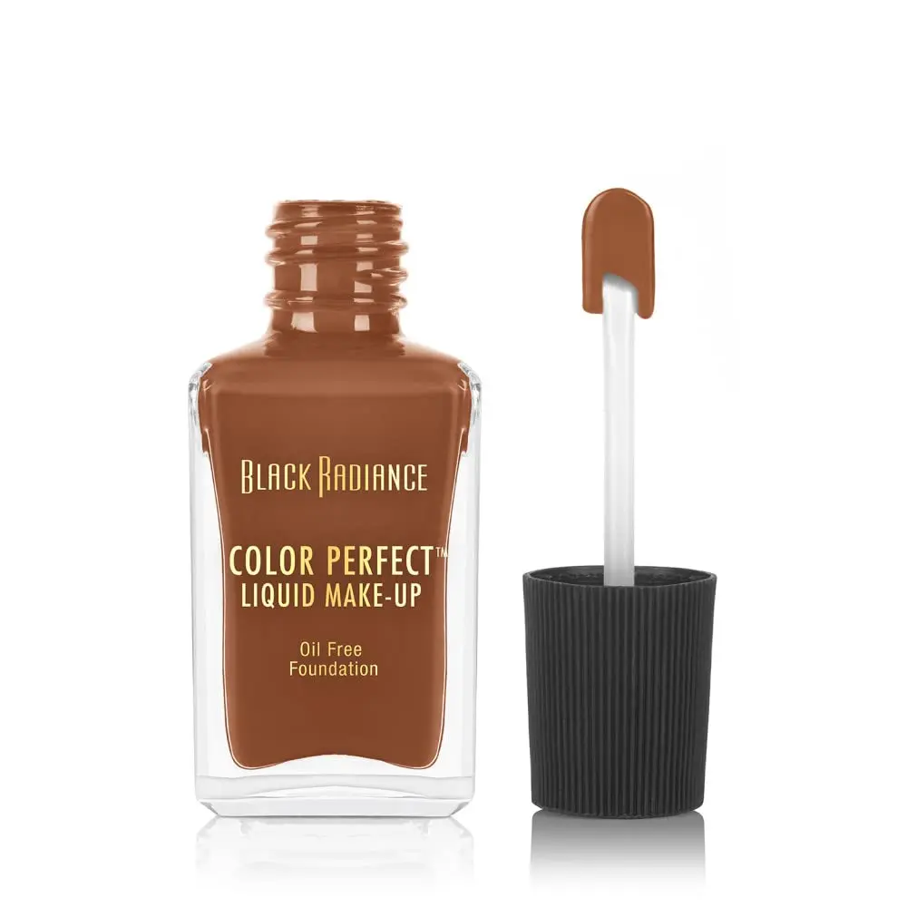 Black Radiance Color Perfect Liquid Make-Up Cinnamon 29.57ml (1 Fl Oz) | Full Coverage for Deeper Skin Tones - main product image