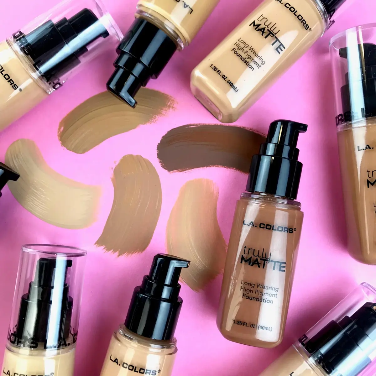 L.A. COLORS Truly Matte Foundation Deep Tan 85ml (2.9 Fl Oz) | Long-Wearing Matte Finish - view 5