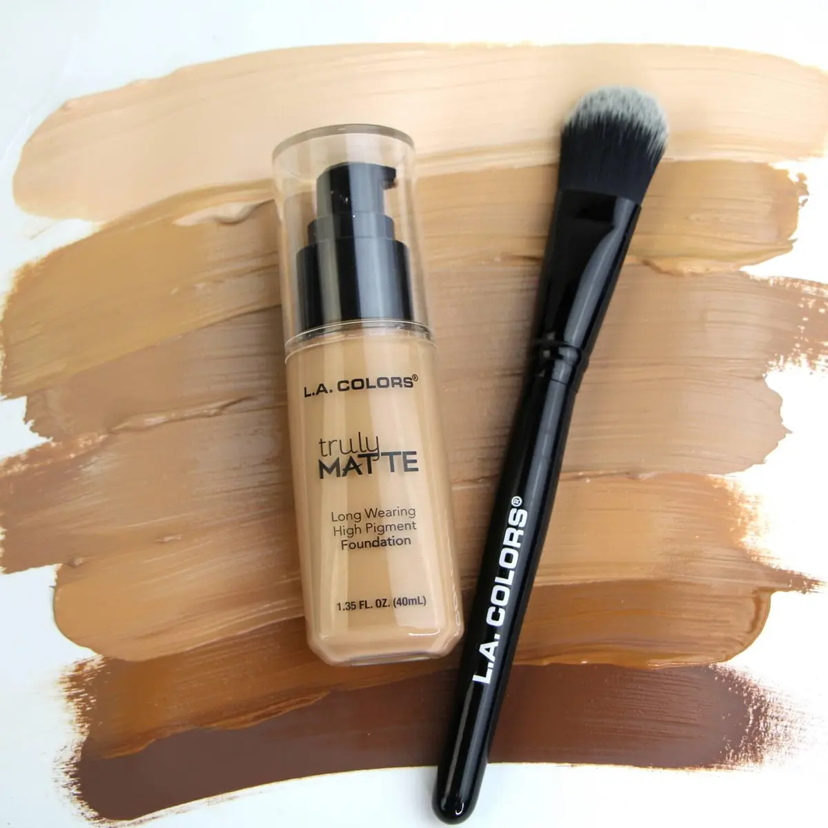 L.A. COLORS Truly Matte Foundation Cafe 2.9 Fl Oz (85 ml) | High-Pigment, Long-Wear Matte Finish - view 10