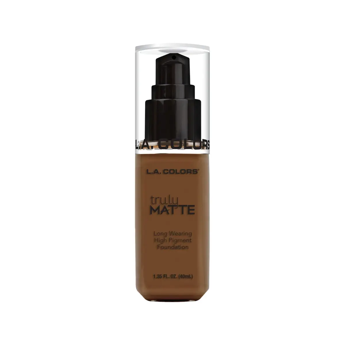 L.A. COLORS Truly Matte Foundation, Mahogany 2.9 Fl Oz | Long-Wearing Powder Finish for Oily & Combination Skin - view 2