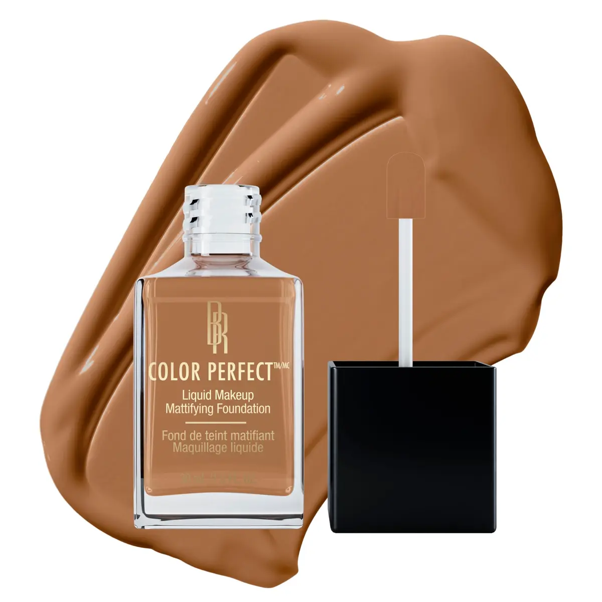 Black Radiance Color Perfect Liquid Make-Up Bisque 1 Fl Oz (29.57 ml) | Full Coverage Foundation for Deeper Skin Tones - main product image