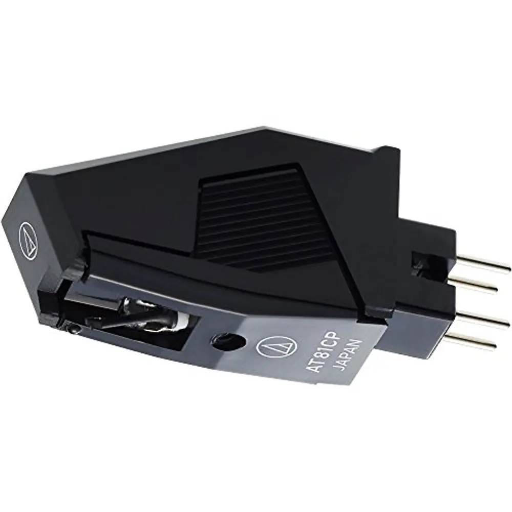 Audio-Technica AT81CP Replacement Phonograph Cartridge with Conical Stylus for P Mount Turntables | Conical Stylus, 0.6 mil, Black - main product image
