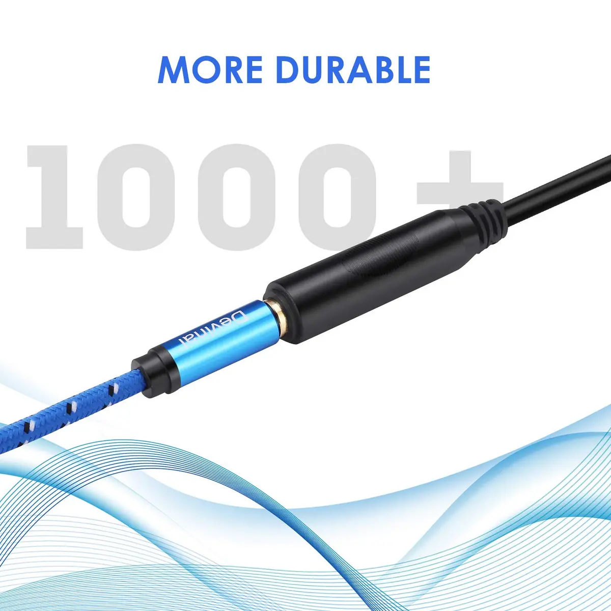 Devinal 6.35mm 1/4" TRS Audio Extension Cable 10 ft | Gold Plated Stereo Connector - view 2