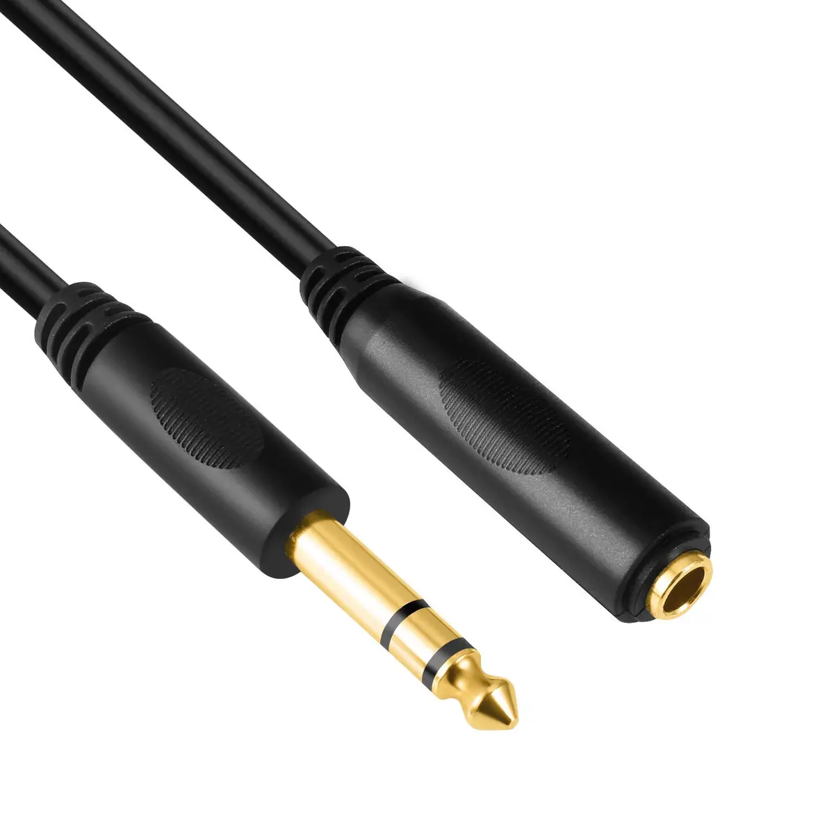 Devinal 6.35mm 1/4" TRS Audio Extension Cable 10 ft | Gold Plated Stereo Connector - view 4