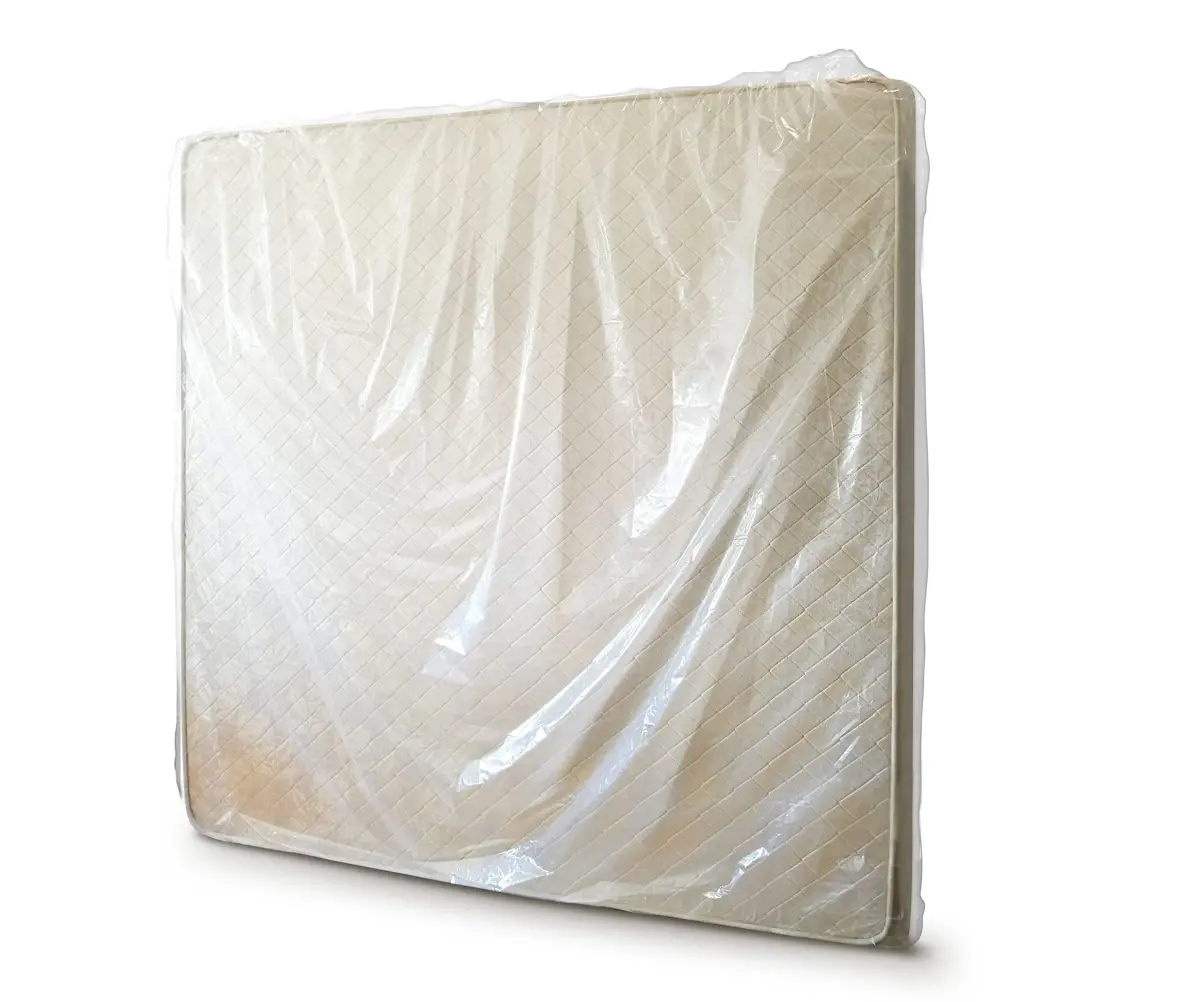 ComfortHome Mattress Bag for Moving and Storage, Twin/Full Size, 2-Pack (Clear) - view 7