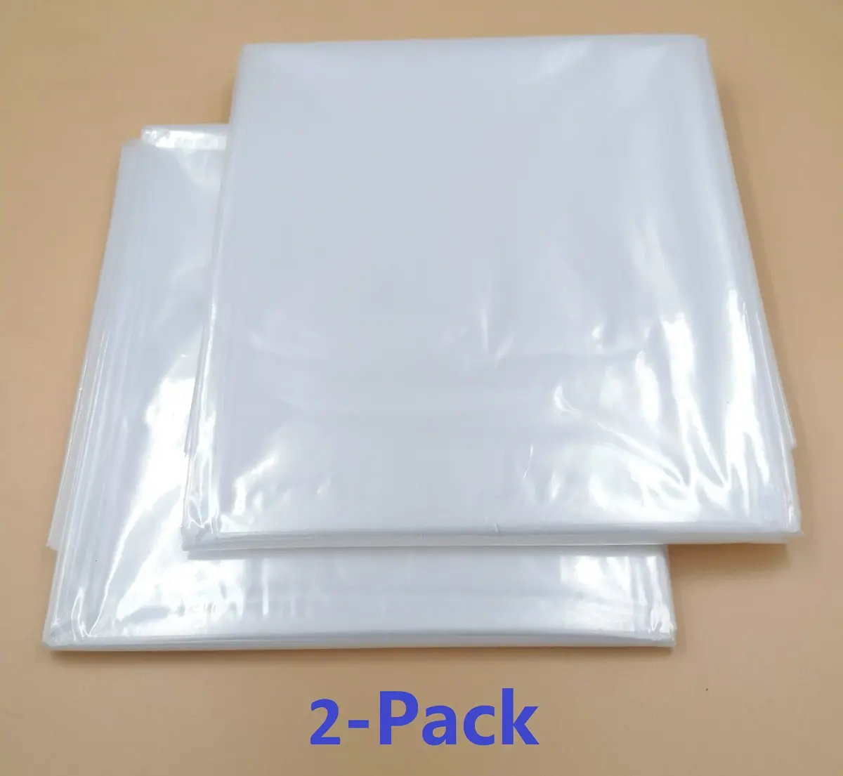 ComfortHome Mattress Bag for Moving and Storage, Twin/Full Size, 2-Pack (Clear) - view 3