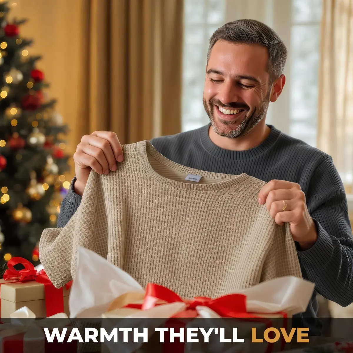 JMR Men’s Thermal Shirt Long Sleeve Heavyweight 100% Cotton Waffle Weave | Warm Breathable Base Layer or Standalone Cold Weather Essential - view 5