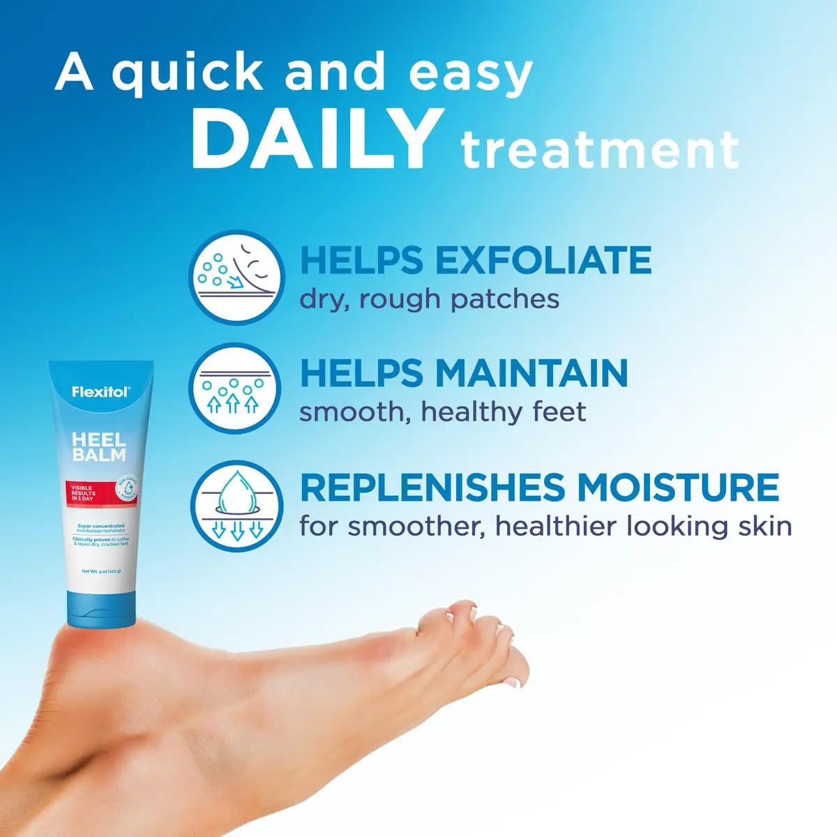 Flexitol Heel Balm Twin Pack 202ml (8 oz) | Clinically Tested for Dry Cracked Heels - view 5