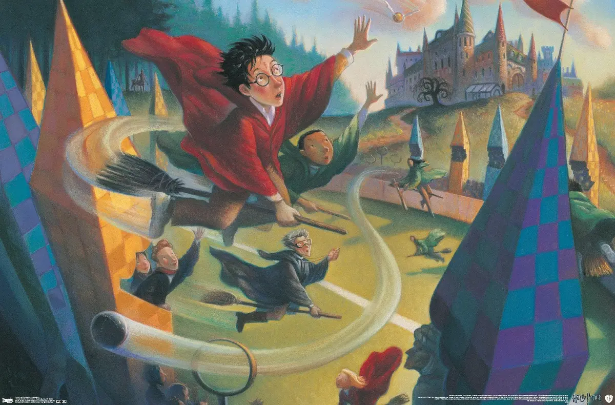 Trends International Harry Potter-Quidditch Premium Wall Poster 22.375" x 34" | High-Resolution Wall Art - main product image