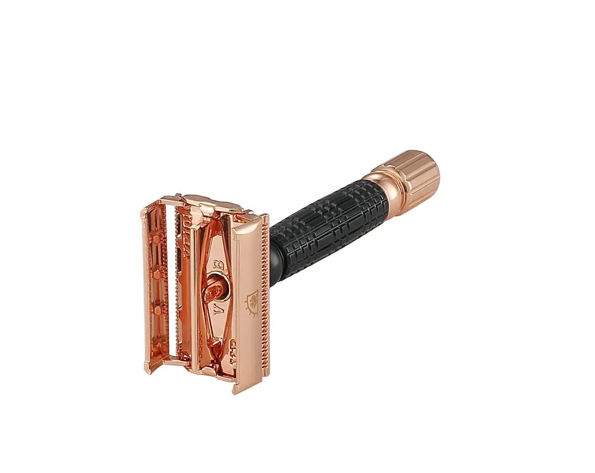 Vikings Blade Double Edge Safety Razor for Men + 5 Swedish Steel Blades + Luxury Case | Eco-Friendly & Reusable (Odin "Odin") - view 5