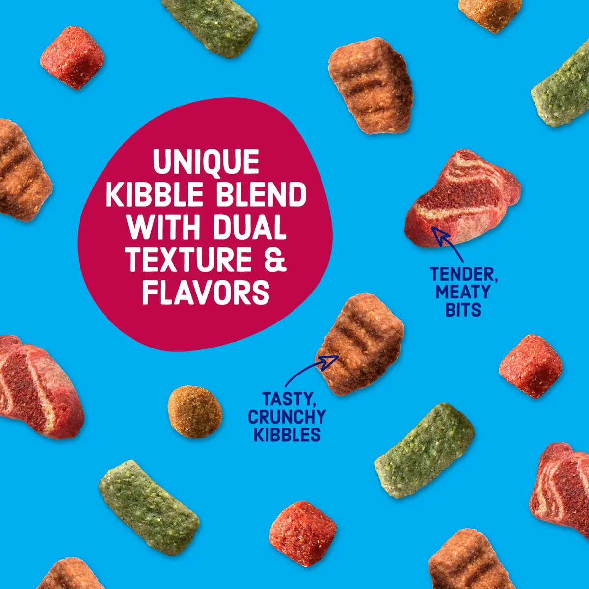 Kibbles 'n Bits Bistro Dry Dog Food, Beef Flavor, 3.5 lb. Bag, 4-Pack | Oven Roasted Beef & Veggies - view 5