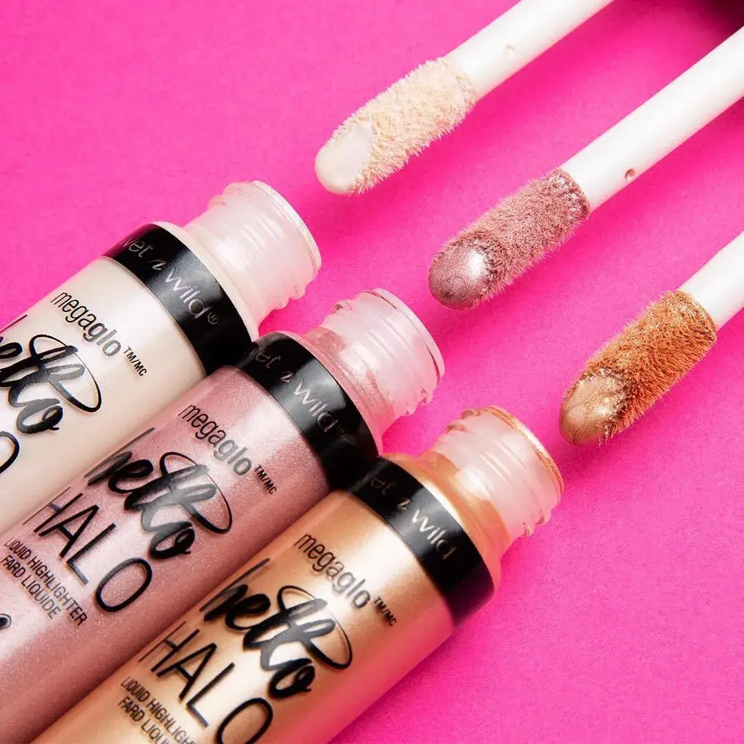 wet n wild MegaGlo Hello Halo Liquid Highlighter Makeup, Shimmer, Glow Halographic 15ml (0.5 Fl Oz) | Buildable Multi-Shimmer Glow - view 8