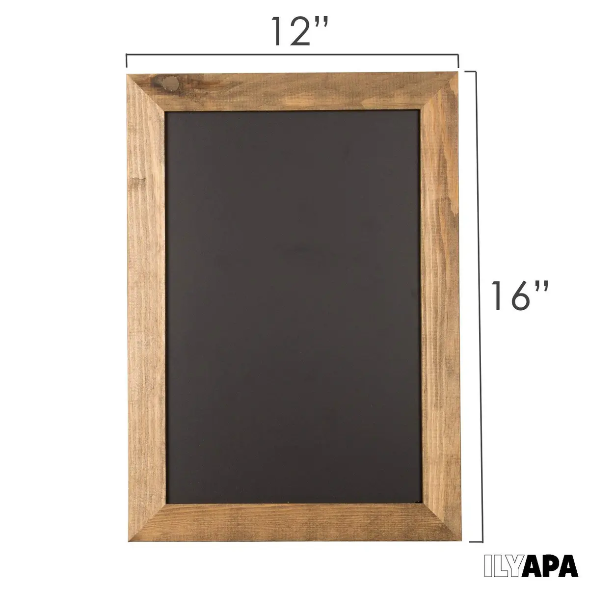 Ilyapa Framed Kitchen Chalkboard Sign, 12x16 Inch | Rustic Brown Wall Decor - view 2