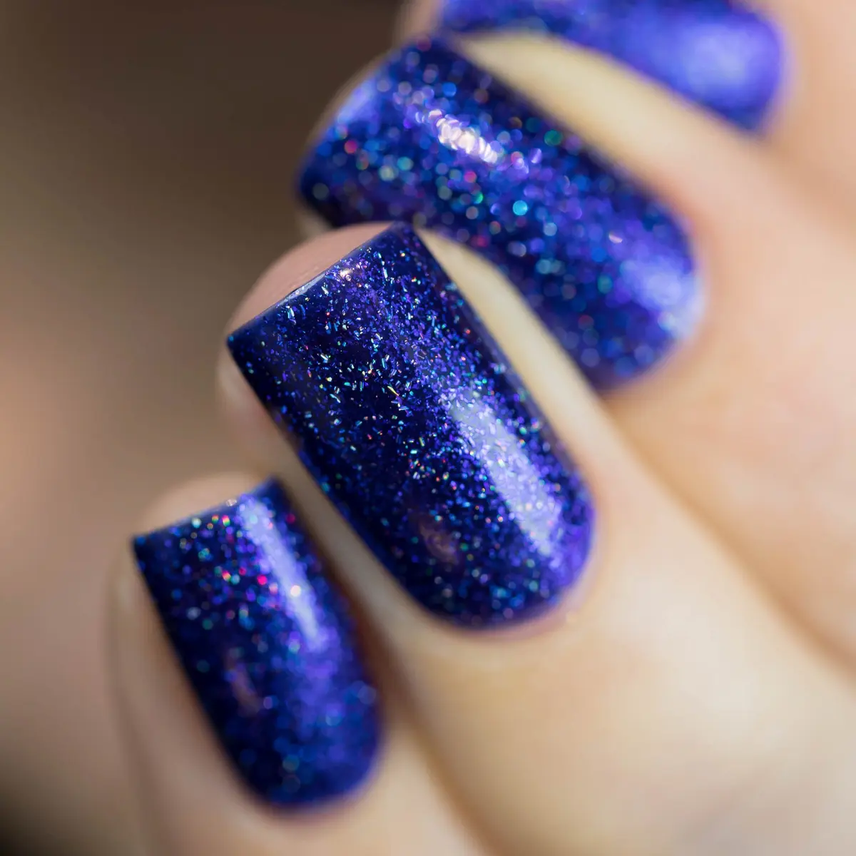 ILNP Downpour - Bold Indigo Blue Holographic Nail Polish | 0.4 Fl Oz, Breathtaking Radiance - view 6