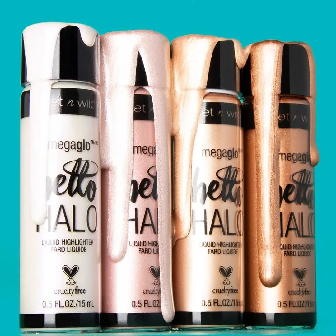 wet n wild MegaGlo Hello Halo Liquid Highlighter Makeup, Go With The Glow, 15ml (0.5 Fl Oz) | Shimmering Pearl Pigments for Radiant Skin - view 8