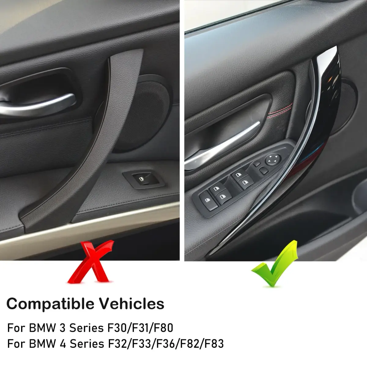 Jaronx Beige Right Front Door Handle for BMW 3 Series 2012-2018 & 4 Series 2014-2017 (1 Piece) - view 2