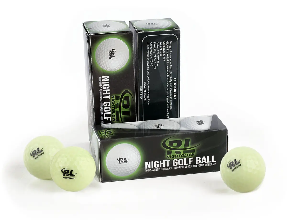 R&L Night Golf Balls Glow in the Dark 12 Pack + Flashlight | Long-Lasting Bright Luminous Balls - view 7