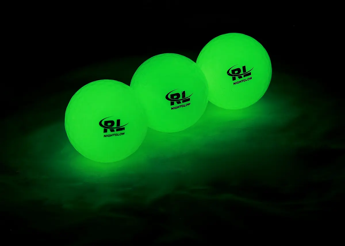 R&L Night Golf Balls Glow in the Dark 12 Pack + Flashlight | Long-Lasting Bright Luminous Balls - view 2