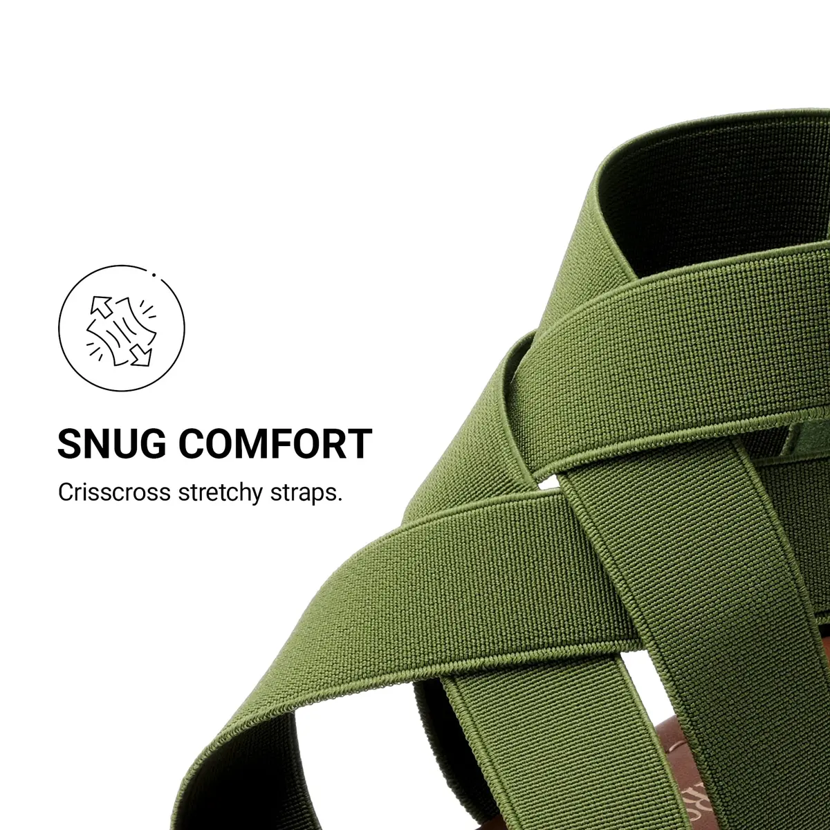 DREAM PAIRS Women's Strappy Flats Sandals,Army/Green,6.5 | Elegant Summer Flat Footwear - view 5
