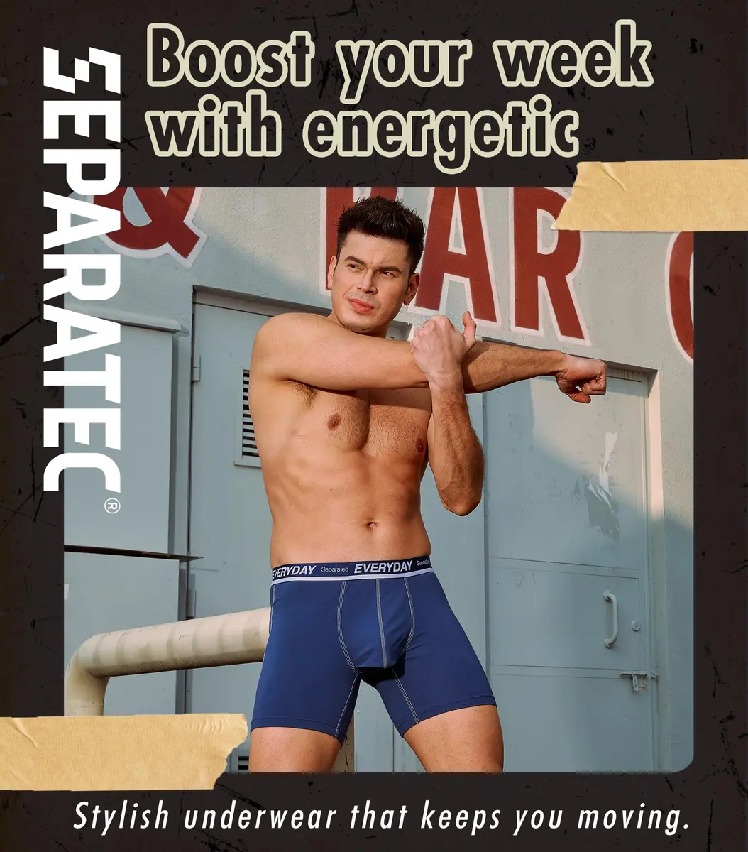 Separatec Dual Pouch Men's Boxer Briefs Cotton Underwear Multipack | Patented Support & Breathability (70-120 chars) - view 7