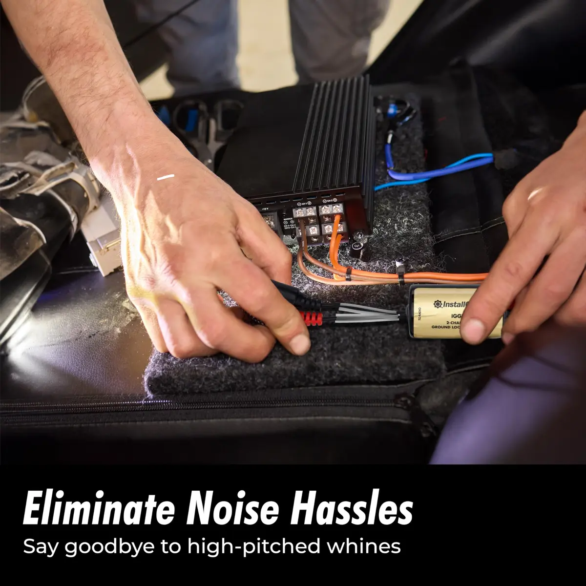 InstallGear Ground Loop Noise Isolator for Car Audio and Home Stereo, 2-Channel | Eliminates Humming and Buzzing - view 2