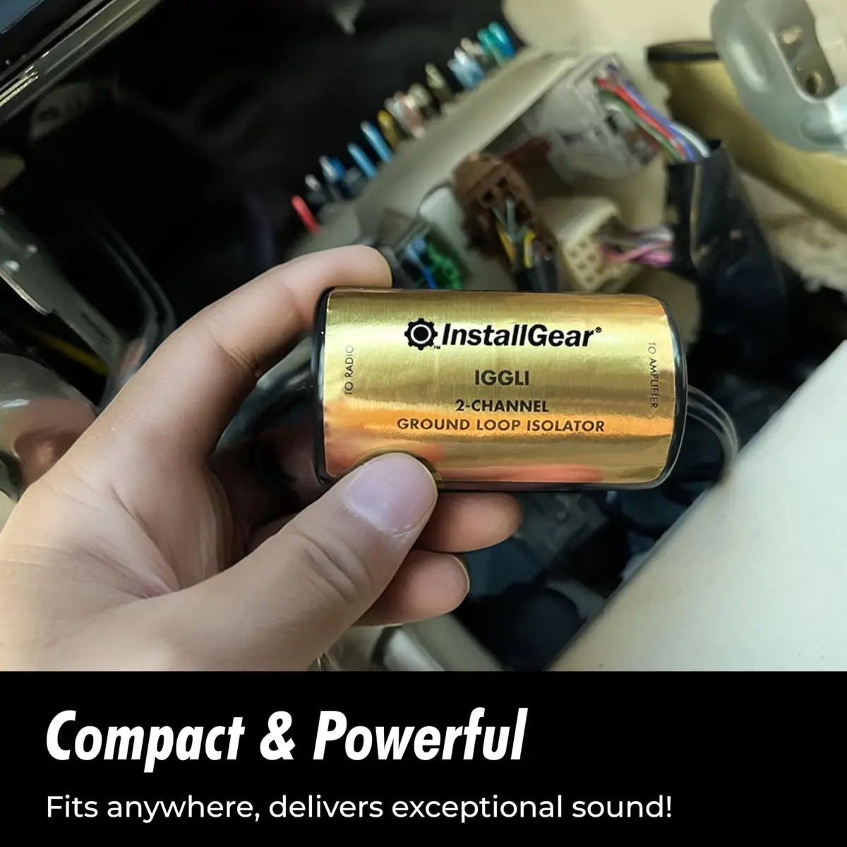 InstallGear Ground Loop Noise Isolator for Car Audio and Home Stereo, 2-Channel | Eliminates Humming and Buzzing - view 4