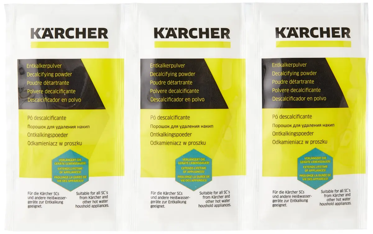 Kärcher RM Descaling Powder for Steam Cleaners & Coffee Machines, 6 x 17g (102g Total) | Extends Appliance Life - view 3