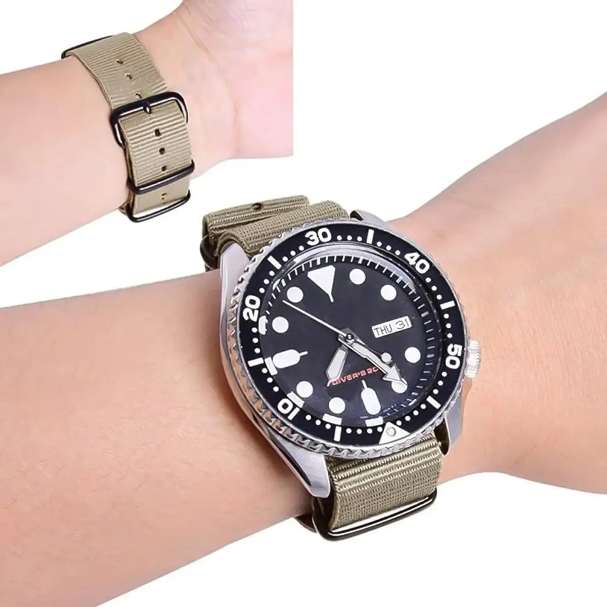 Ritche 16mm Nylon Watch Band 4-Pack | Military Ballistic Nylon Strap for Men & Women - view 2