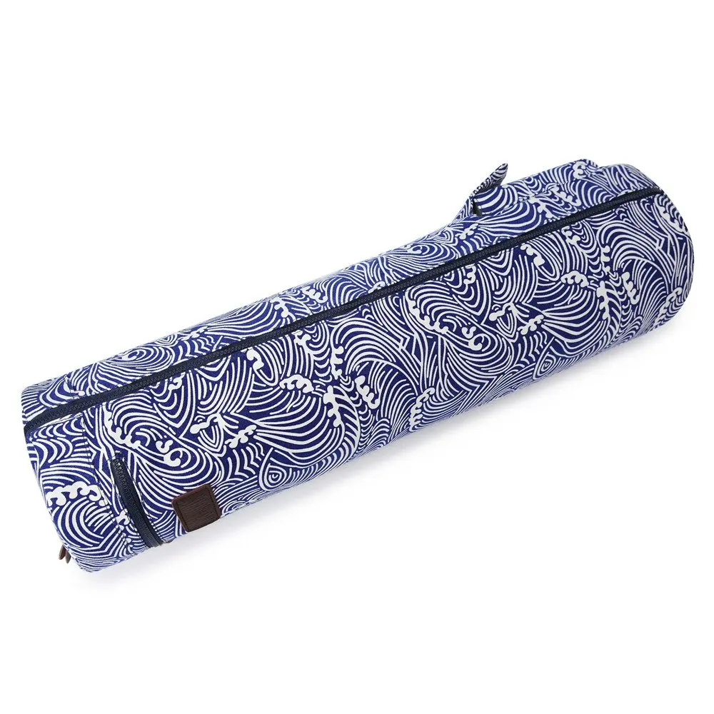 FREMOUS Yoga Mat Bag Exercise Yoga Mat Carry Bag (wave) | Large Canvas Design, Adjustable Strap, Vibrant Patterns - view 7