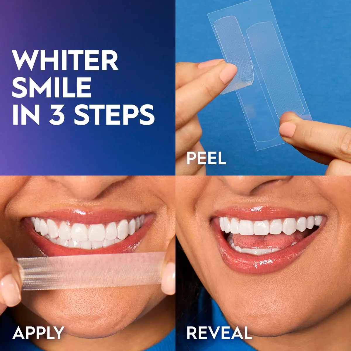 Crest 3D Whitestrips Vivid Plus Teeth Whitening Kit 24 Count (24 Strips) | 8 Levels Whiter in 12 Days - view 4