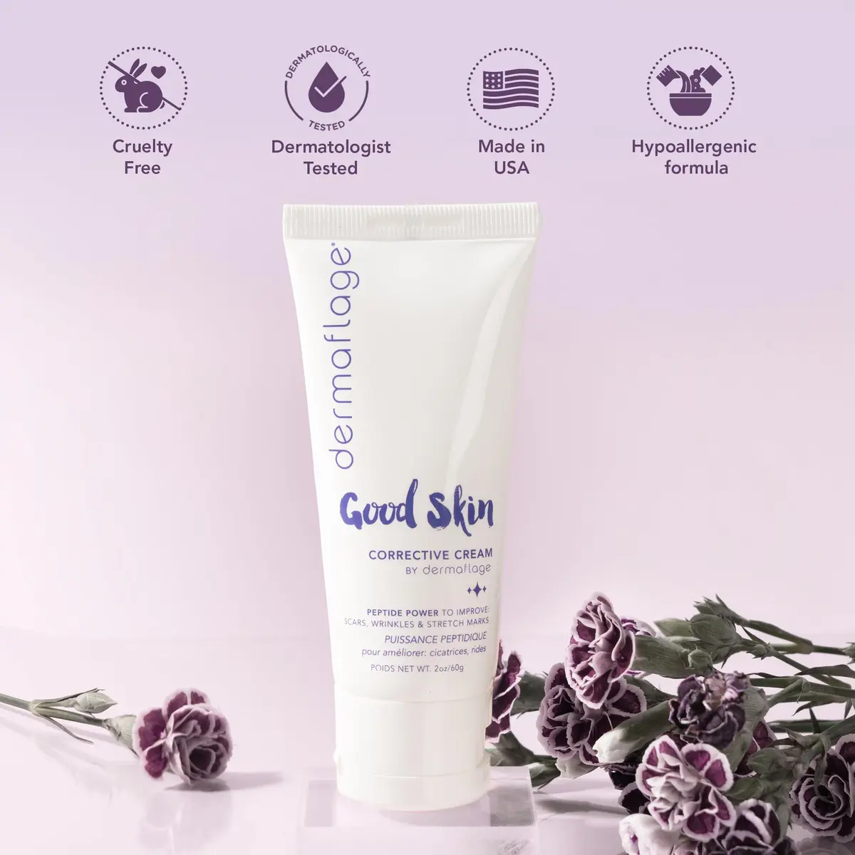 Dermaflage Good Skin Corrective Acne Scar Removal Cream for Scars, 2 oz | Peptide Power for Wrinkles & Scars - view 6