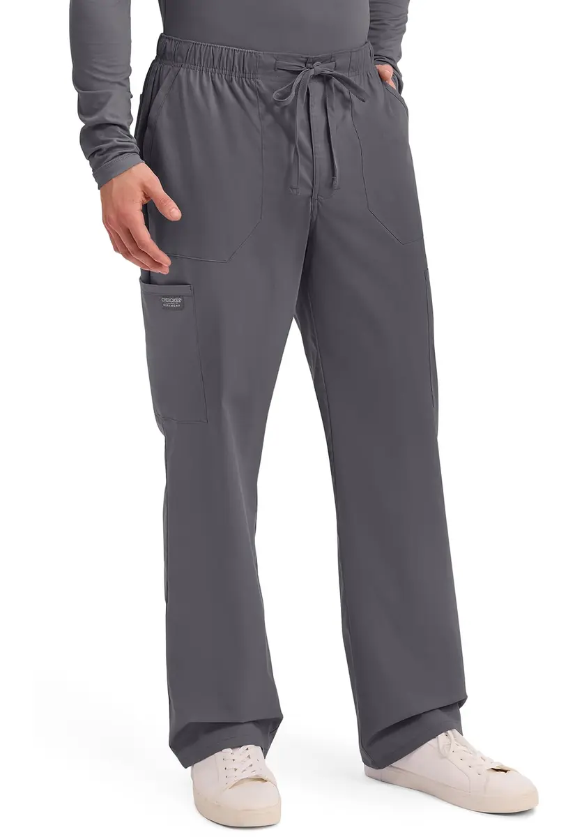 Cherokee Men’s Tapered Leg Cargo Scrubs Pants Pewter XS | Durable, Stretch, Comfortable Workwear - view 6