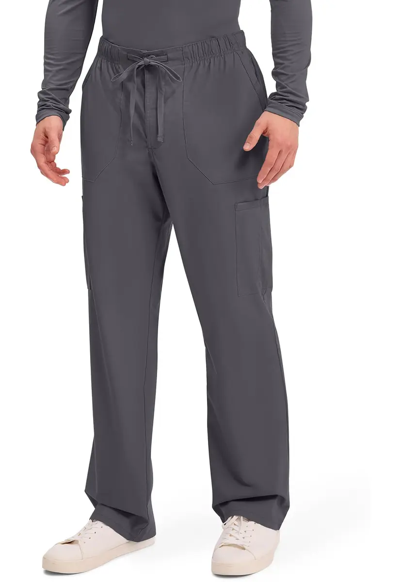 Cherokee Men’s Tapered Leg Cargo Scrubs Pants Pewter XS | Durable, Stretch, Comfortable Workwear - view 4