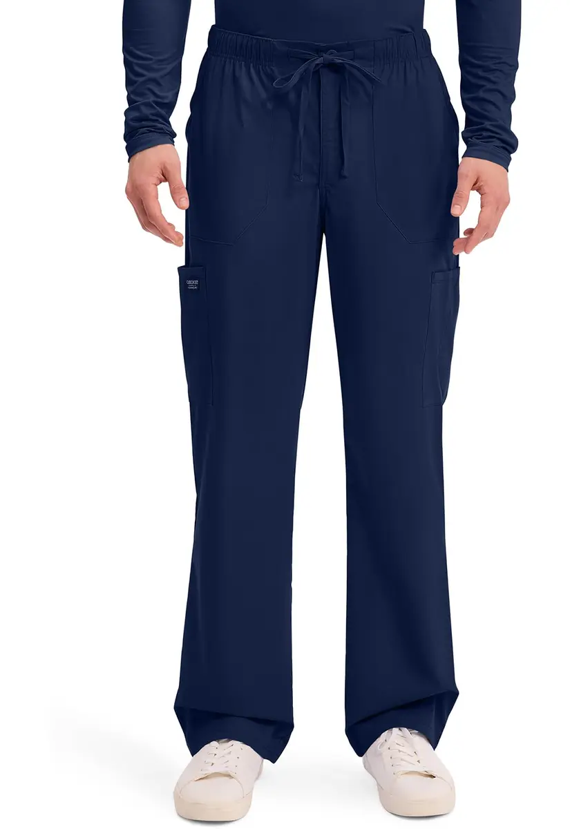 Cherokee Men's Tapered Leg Cargo Scrubs Pants Navy 3XL | Durable, Comfortable & Easy Care - main product image