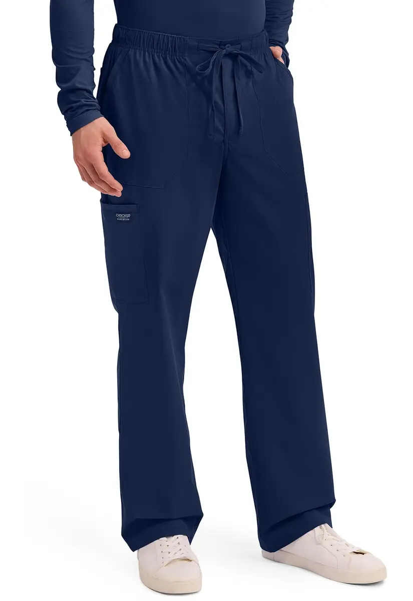 Cherokee Men Tapered Leg Cargo Scrubs Pants Navy XS | Durable, Comfortable & Modern Fit - view 7
