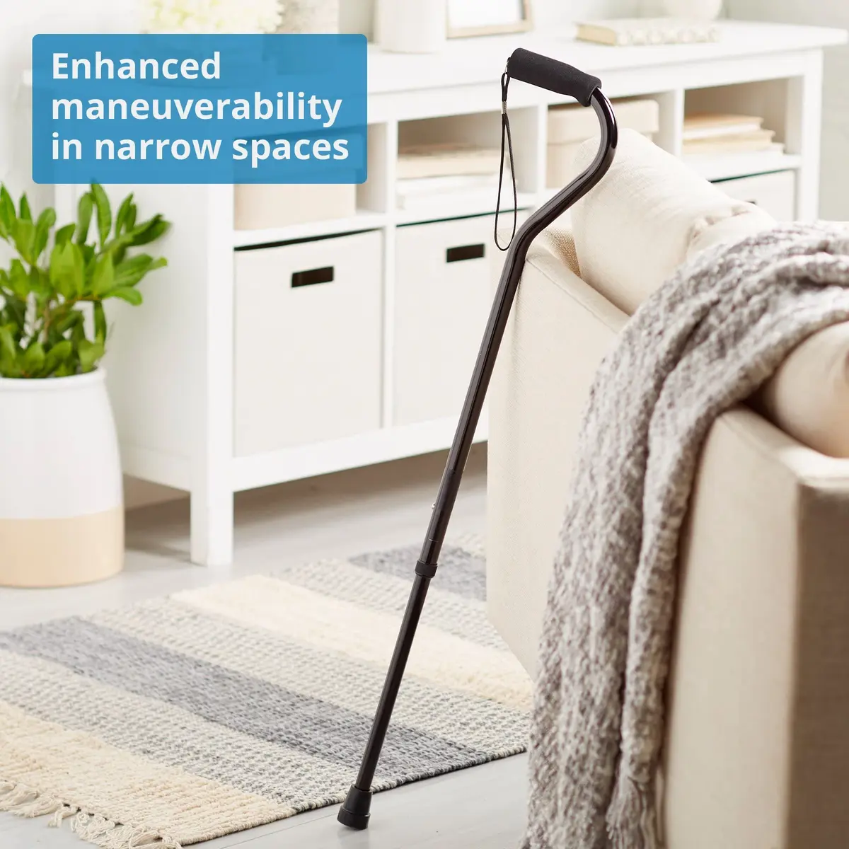 McKesson Offset Handle Cane 30-39 in | Lightweight Aluminum Support up to 300 lbs - view 4