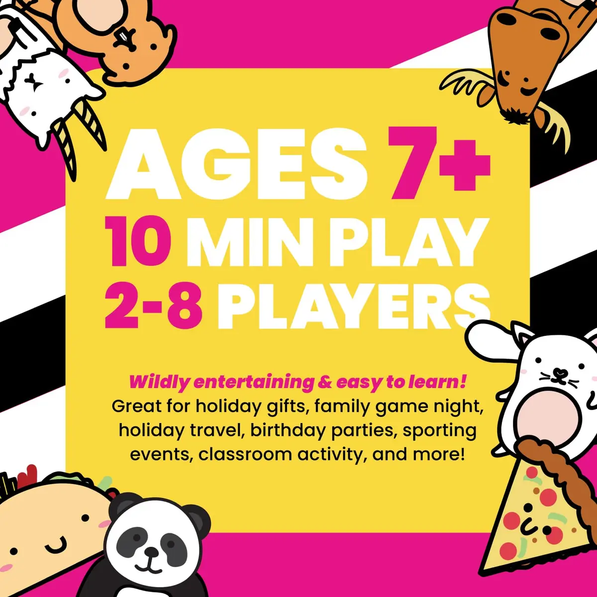 Taco Cat Goat Cheese Pizza Card Game by Taco Cat Games, Age 7+, 2-8 Players | Fast-Paced Reflex Game for Families - view 3