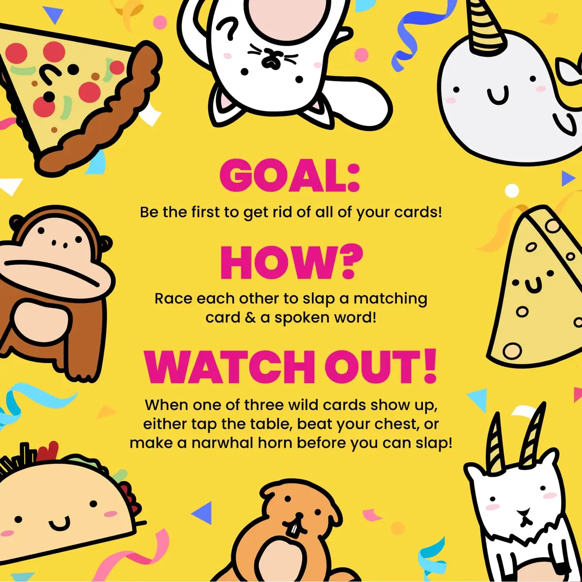Taco Cat Goat Cheese Pizza Card Game by Taco Cat Games, Age 7+, 2-8 Players | Fast-Paced Reflex Game for Families - view 4