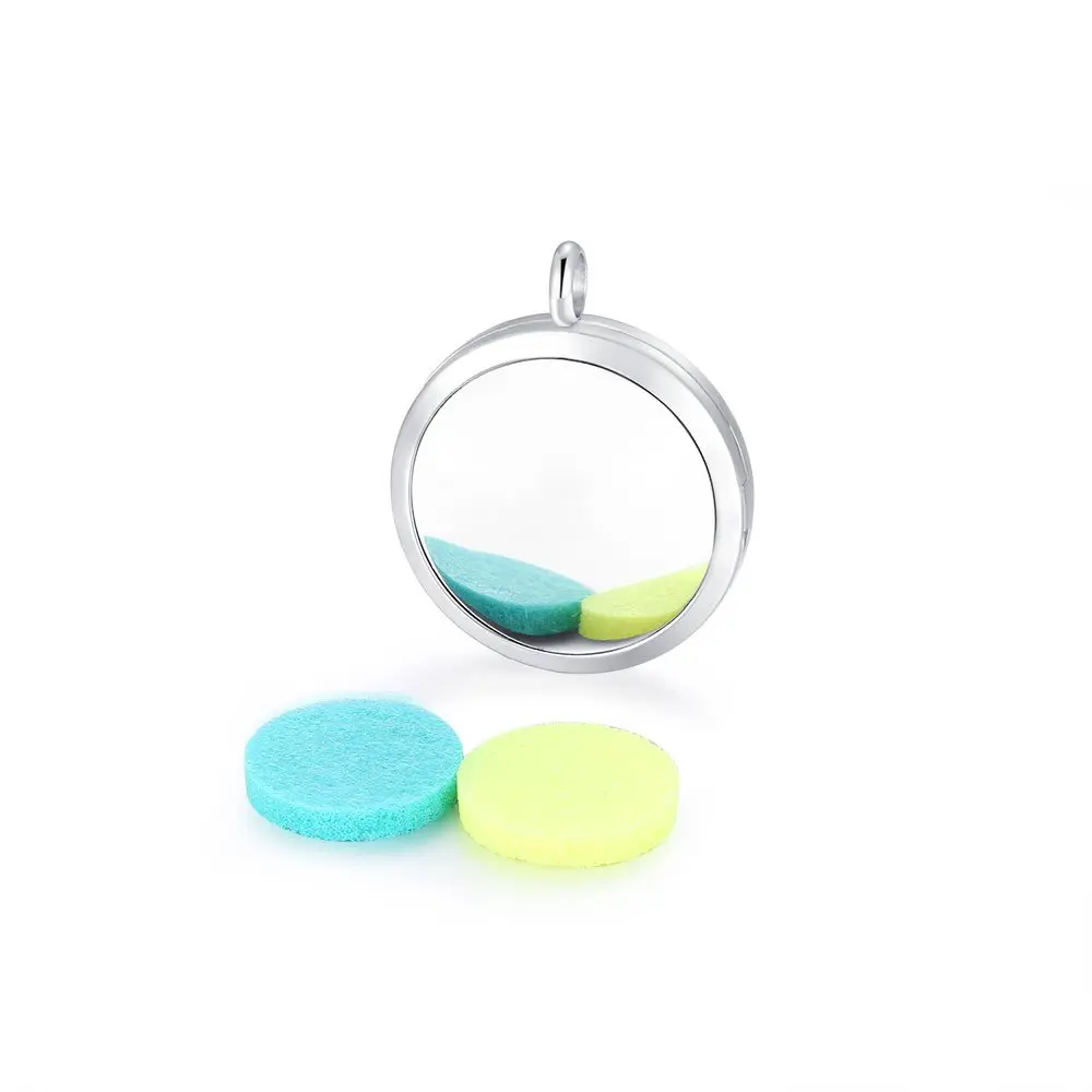 MESINYA Essential Oil Diffuser Necklace 1'' Star Of David | Hypo-Allergenic Magnetic Pendant with 20'' Chain & Pads - view 7