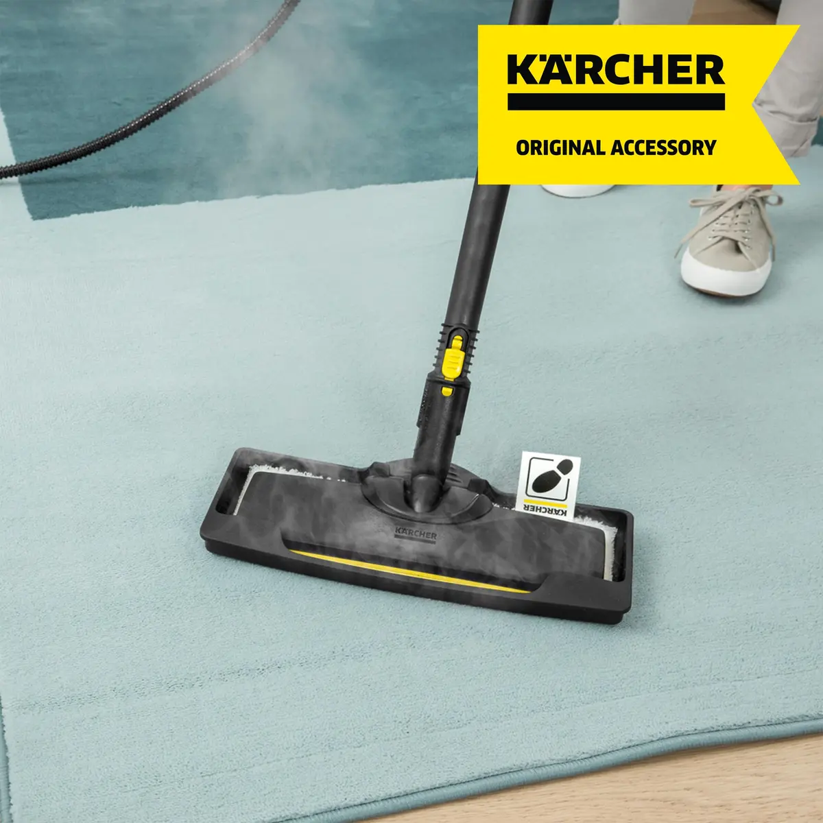 Kärcher Carpet Glider for Karcher SC3 Steam Cleaners | Floor Nozzle Replacement Part for Carpet & Rug Refreshing - view 4
