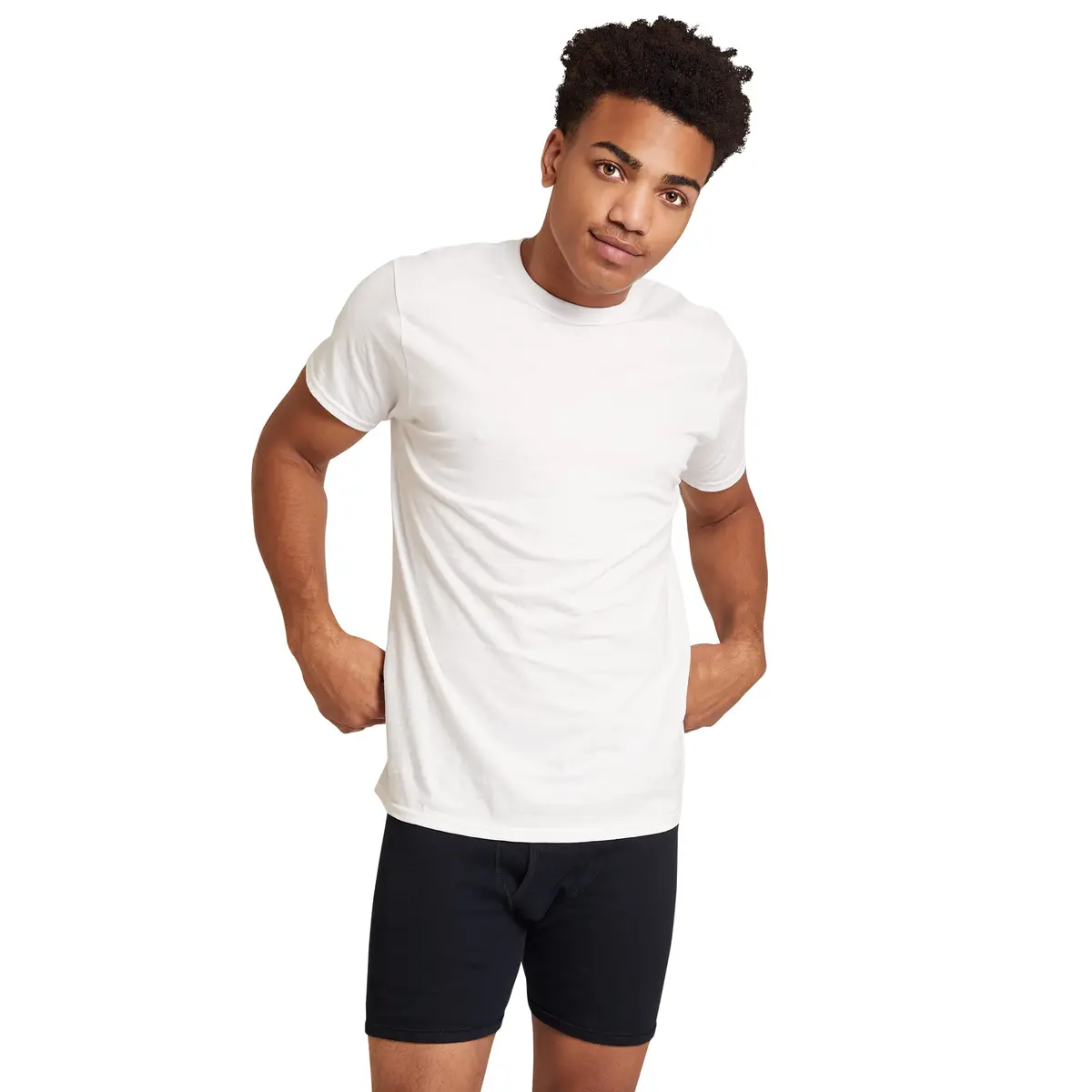Gildan Men's Crew T-Shirts, Multipack, Style G1100, White (6-Pack), Small | Soft breathable cotton, moisture-wicking comfort - view 2
