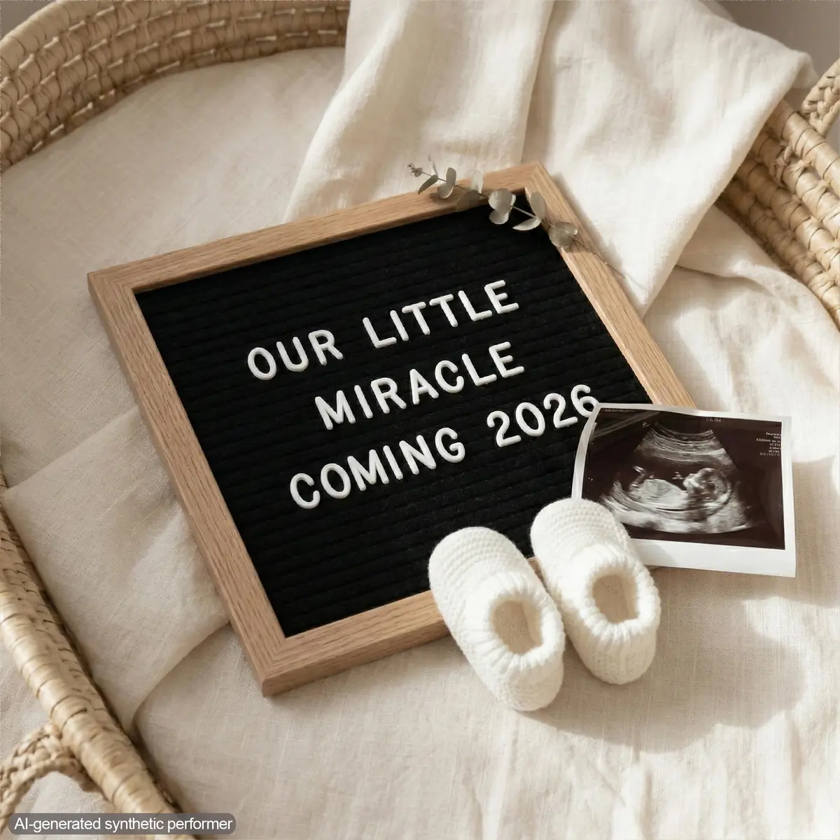 C CRYSTAL LEMON Black Felt Letter Board 10x10in (25x25cm) | Baby Announcement Sign with 336 Letters - view 2
