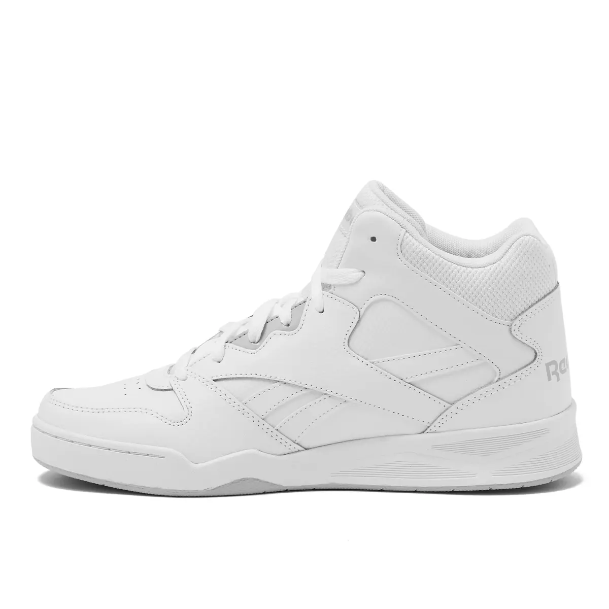Reebok Royal BB4500 Hi2 High Top Sneakers for Men, White/Light Solid Grey | Timeless Court Style & Comfort - view 3