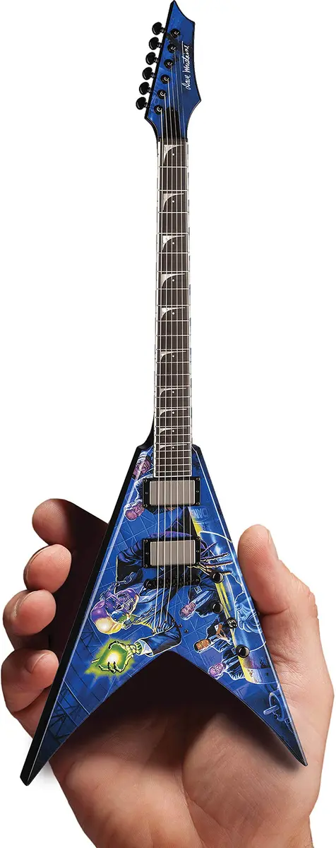 AXE HEAVEN Megadeth Dave Mustaine Rust In Peace Dean 1/4 Scale Guitar | Handcrafted Replica with Stand (10 inch) - main product image