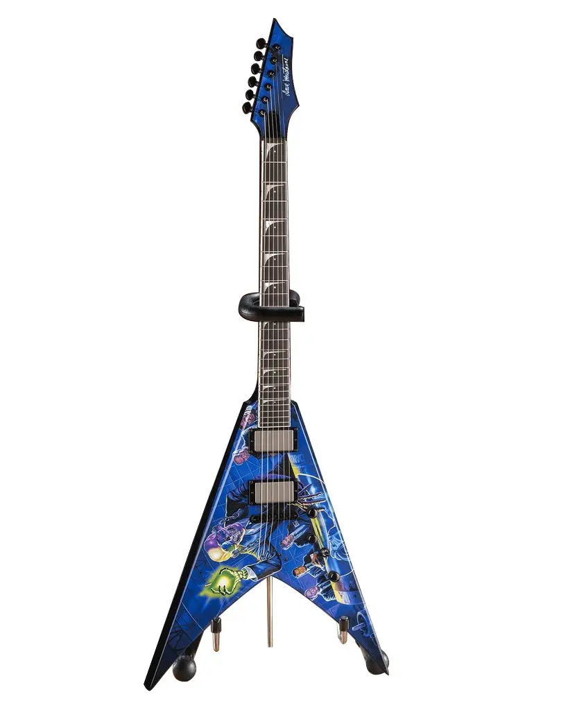 AXE HEAVEN Megadeth Dave Mustaine Rust In Peace Dean 1/4 Scale Guitar | Handcrafted Replica with Stand (10 inch) - view 2