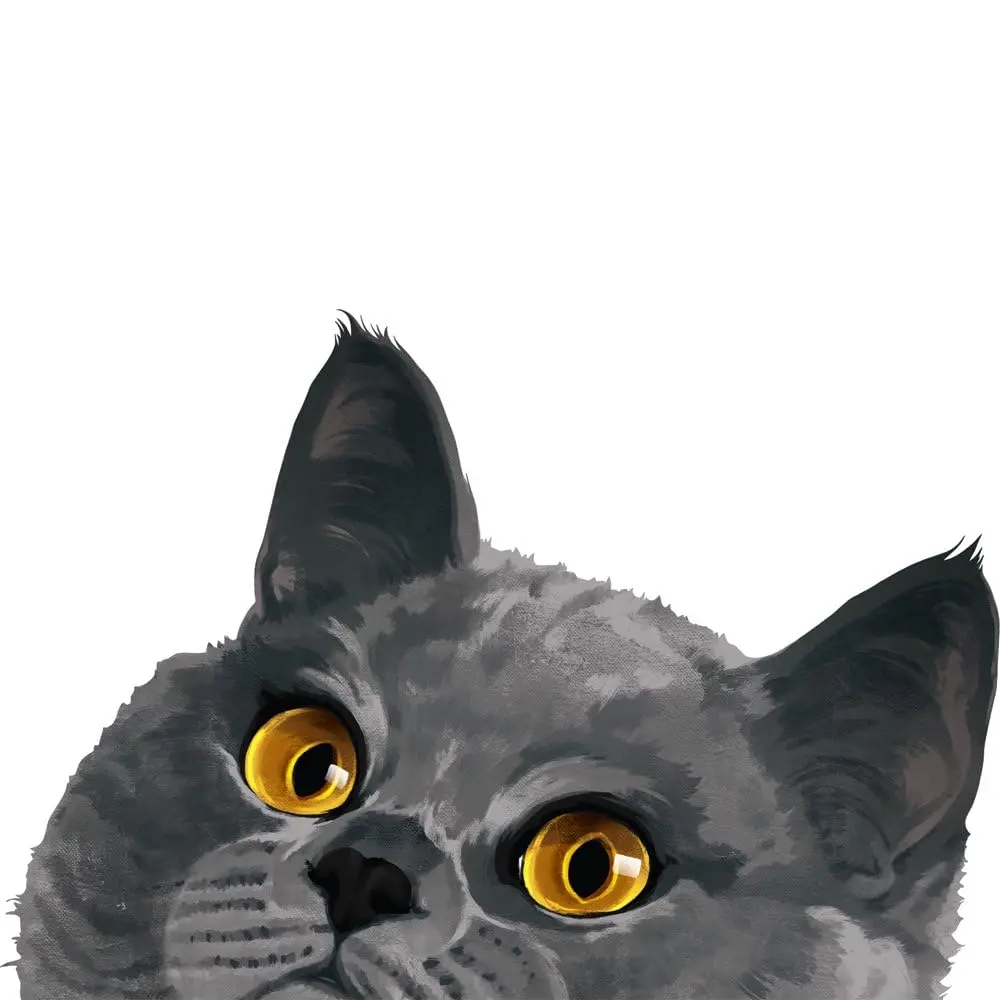 MUGBREW Blue Gray British Shorthair Cat Ceramic Coffee Mug Tea Cup, 11 OZ | Unique Novelty Design for Daily Use - view 4