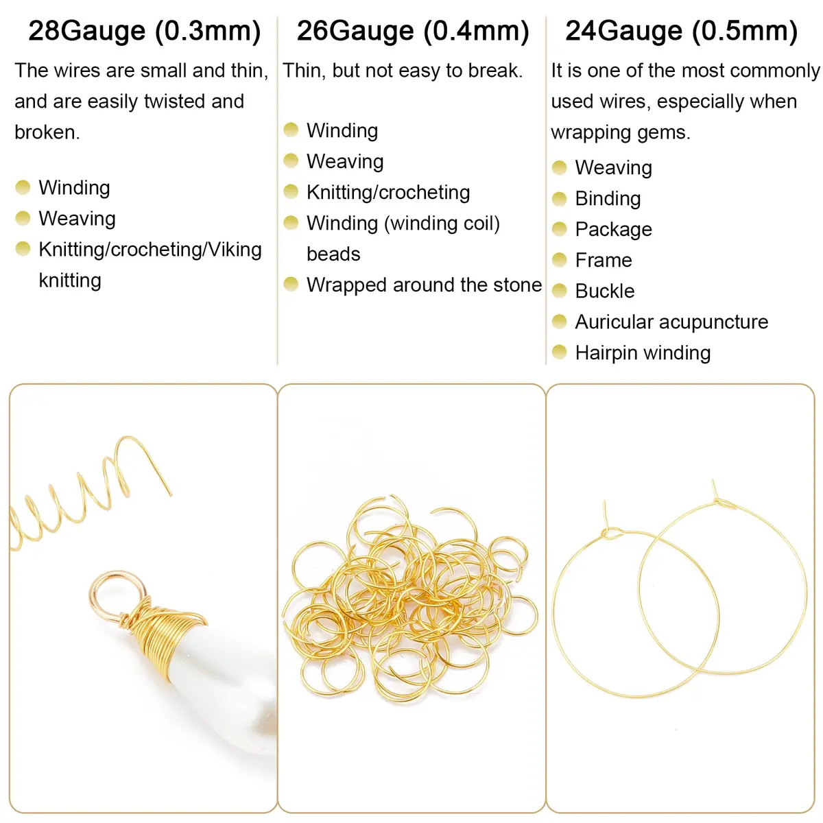 BENECREAT 28 Gauge Copper Jewelry Wire 328FT Tarnish Resistant for Jewelry Making - view 8