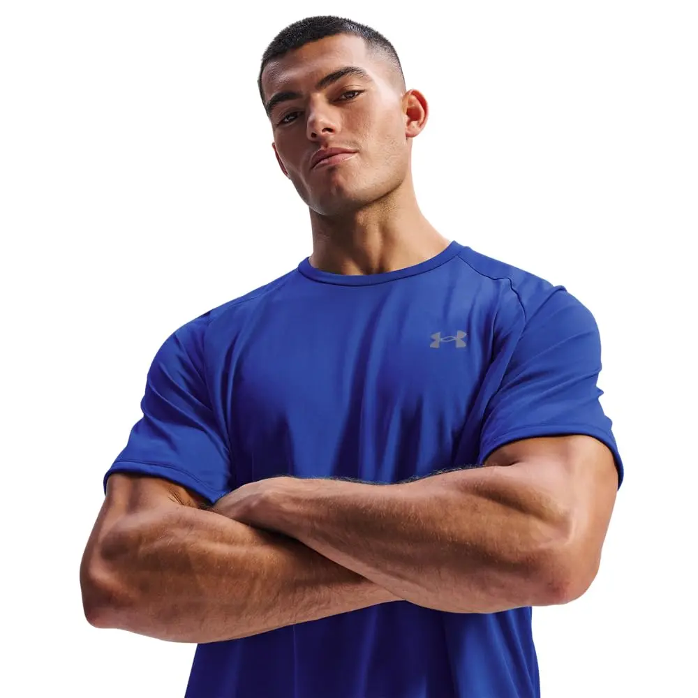 Under Armour Men's Tech 2.0 Short-Sleeve T-Shirt Royal/Graphite Small | Quick-Dry & Sweat-Wicking Performance - view 2